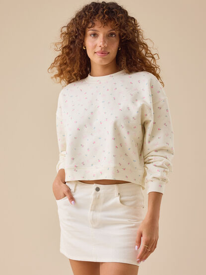 Felicity Floral Bow Mama Sweatshirt - TULLABEE