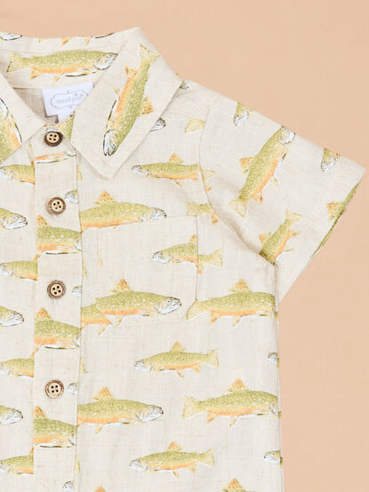 Samson Fish Polo Romper by Mud Pie - TULLABEE