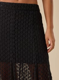 Kennedy Lace Midi Skirt Detail 3 - TULLABEE
