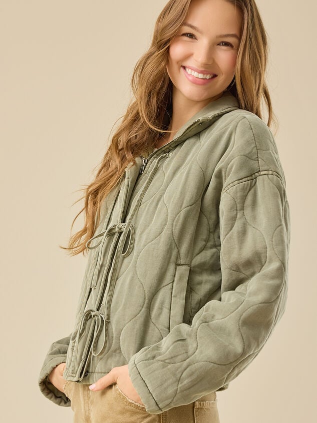 Besty Quilted Jacket Detail 4 - TULLABEE
