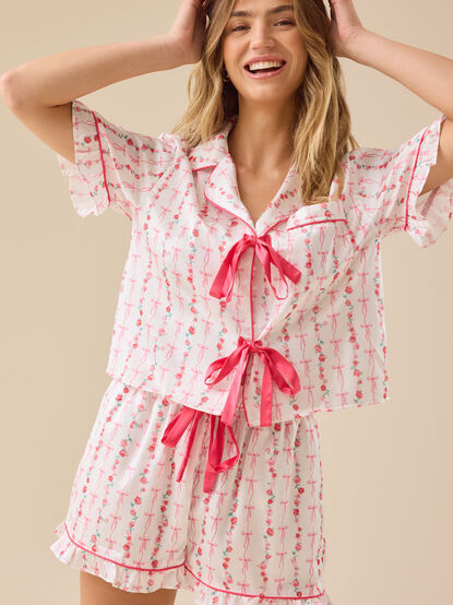Kelyse Floral Satin Sleep Top - TULLABEE
