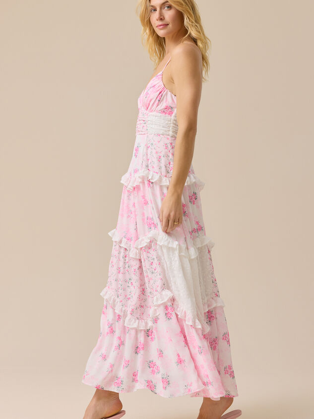 Adernlia Floral Maxi Dress Detail 3 - TULLABEE