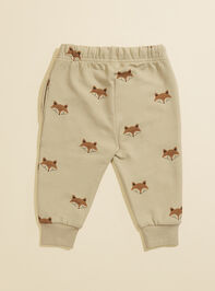 Fox Fleece Sweatpants Detail 2 - TULLABEE