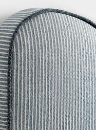 Gemma Stripe Upholstered Headboard Detail 4 - TULLABEE
