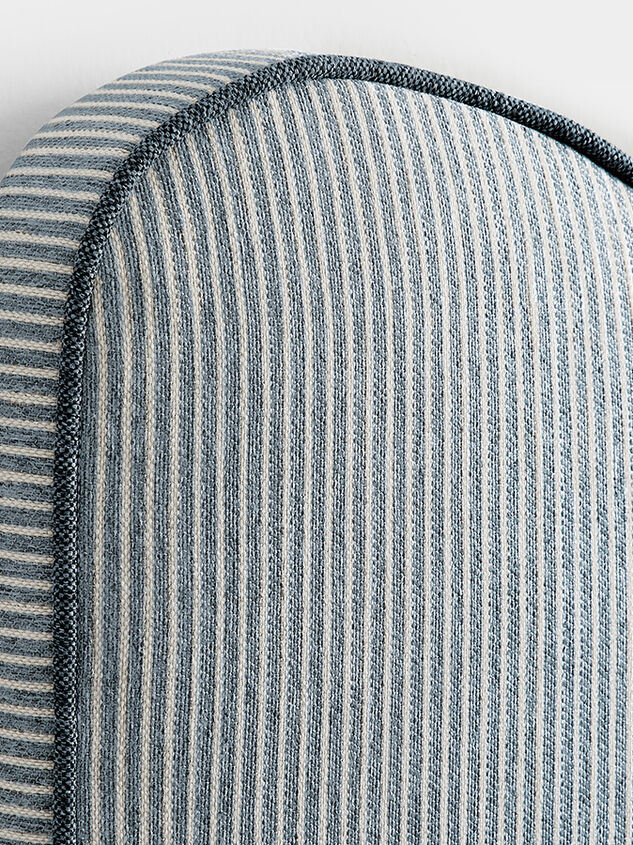 Gemma Stripe Upholstered Headboard Detail 4 - TULLABEE