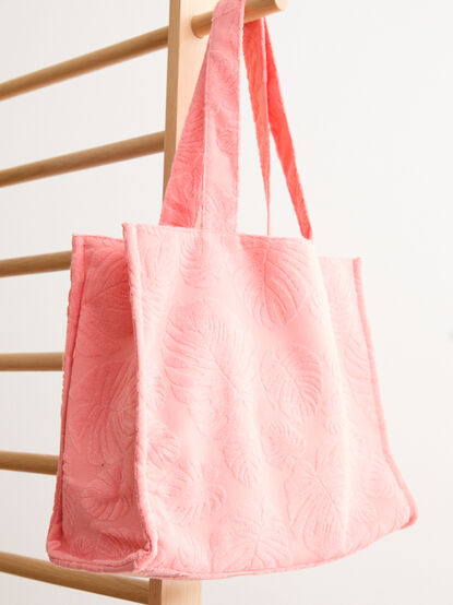 Palm Paradise Terry Knit Tote - TULLABEE