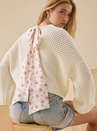 Betty Tie Back Sweater - TULLABEE