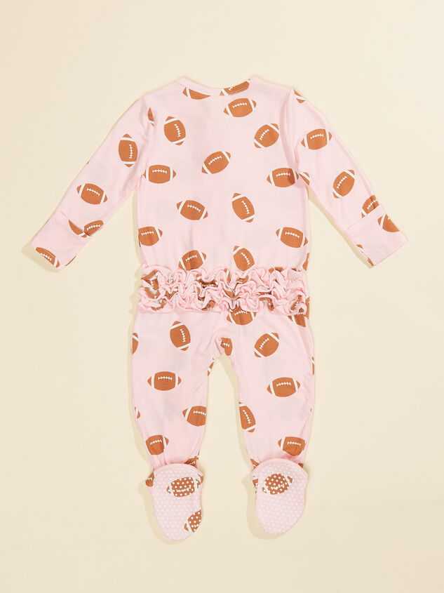 Football Ruffle Footie Detail 2 - TULLABEE