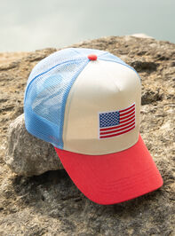 American Flag Trucker Hat - TULLABEE