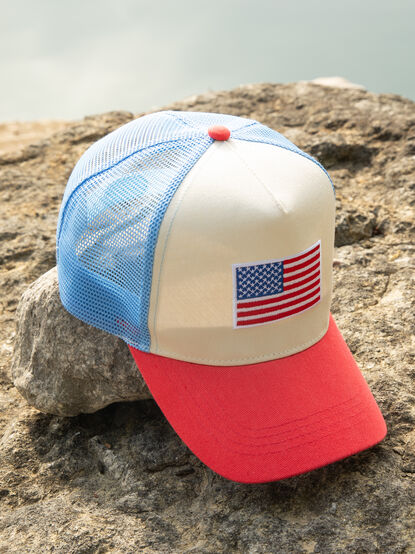 American Flag Trucker Hat - TULLABEE