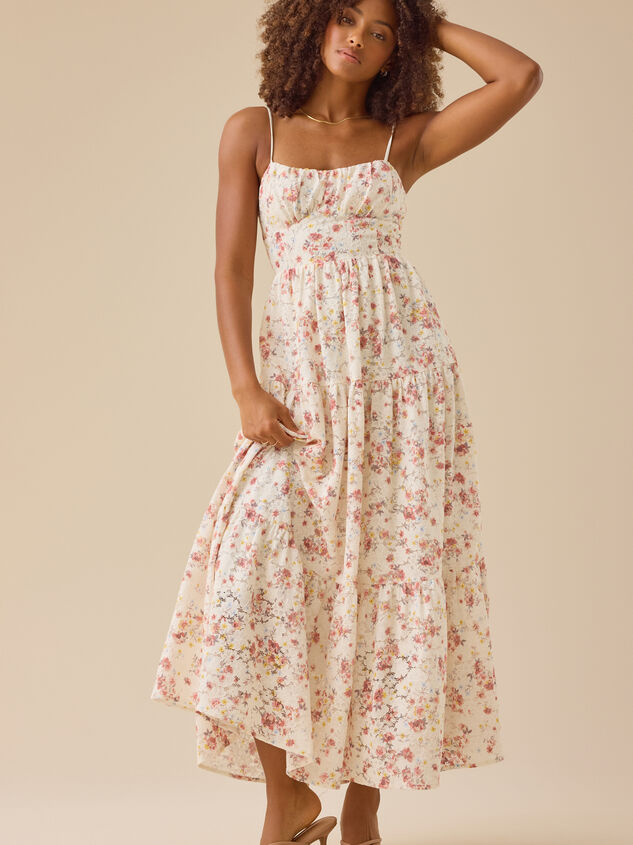 Edeline Floral Lace Maxi Dress - TULLABEE