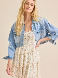 Blossom Floral Mini Dress Detail 3 - TULLABEE