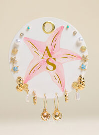 Pink Starfish 10PK Earrings - TULLABEE