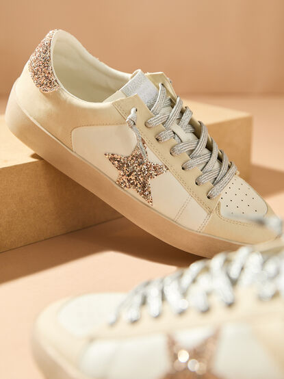 Candace Glitter Sneakers - TULLABEE
