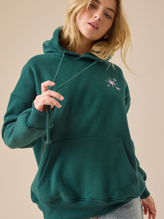 Do What Makes You Happy Oversized Hoodie Detail 4 - TULLABEE