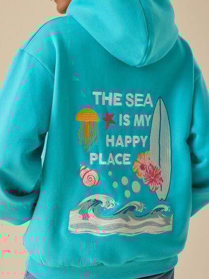 The Sea Is My Happy Place Hoodie - TULLABEE