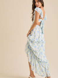Christina Floral Maxi Dress Detail 4 - TULLABEE