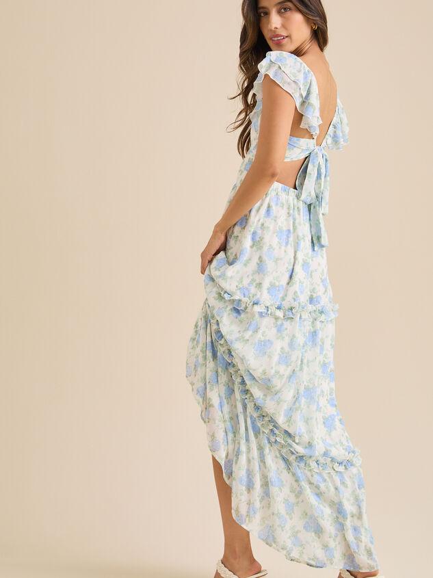 Christina Floral Maxi Dress Detail 4 - TULLABEE