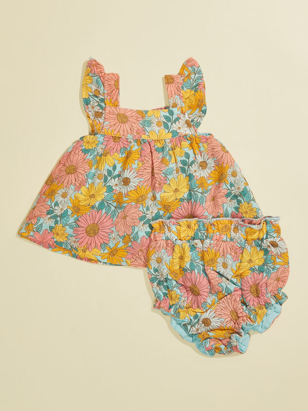 Kinsley Baby Floral Dress and Bloomer Set Detail 1 - TULLABEE