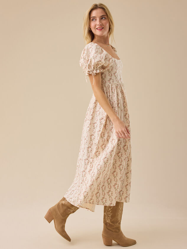 Mable Floral Mama Dress Detail 4 - TULLABEE