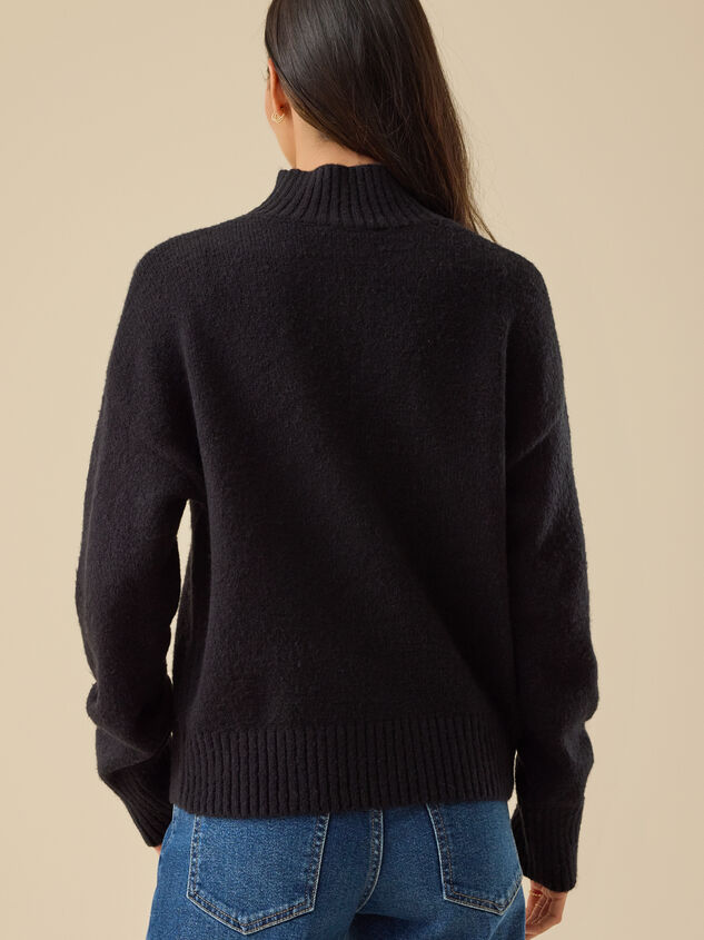 Betty Mock Neck Sweater Detail 4 - TULLABEE