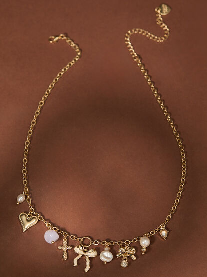 Blessed Bows Charm Necklace - TULLABEE