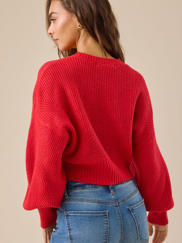 Haille Cropped Sweater Detail 4 - TULLABEE