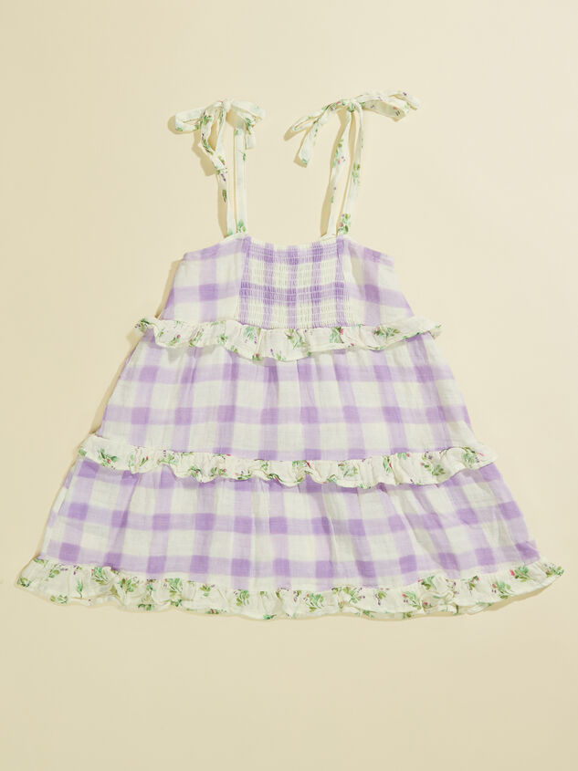Lillian Toddler Gingham Dress Detail 2 - TULLABEE