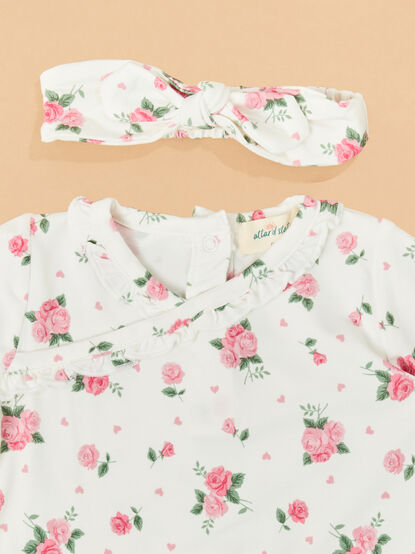 Rosie Rosettes Nightgown with Headband - TULLABEE