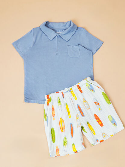 Lucas Vintage Surfboard Polo Set - TULLABEE