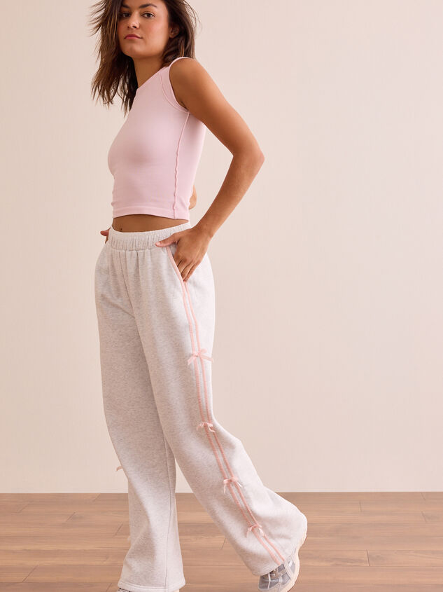 Pit Stop Bow Sweatpants - TULLABEE