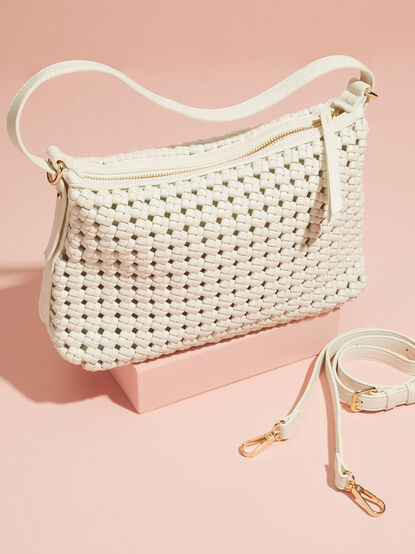 Knotted Woven Shoulder Purse - TULLABEE