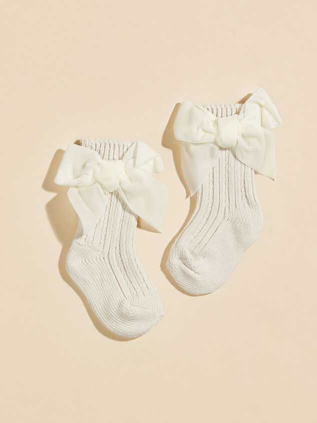 Knit Bow Socks - TULLABEE