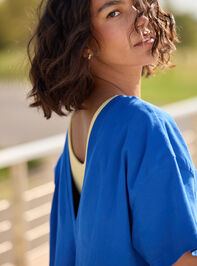Hang Tough Reversible Tee Romper Detail 7 - TULLABEE