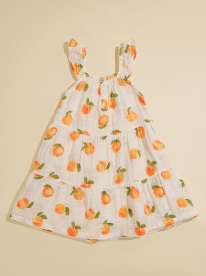 Sweet Peach Tiered Dress - TULLABEE