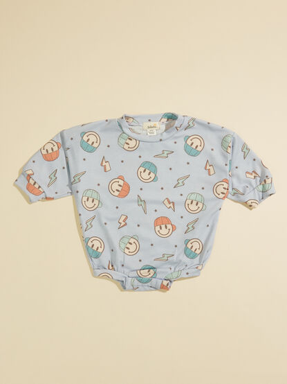 Lightening Bolt Smiley Romper - TULLABEE
