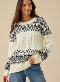 Maribell Fair Isle Sweater Detail 3 - TULLABEE