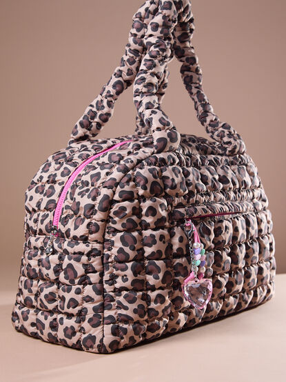 Proficient Cheetah Puffer Duffel Bag - TULLABEE