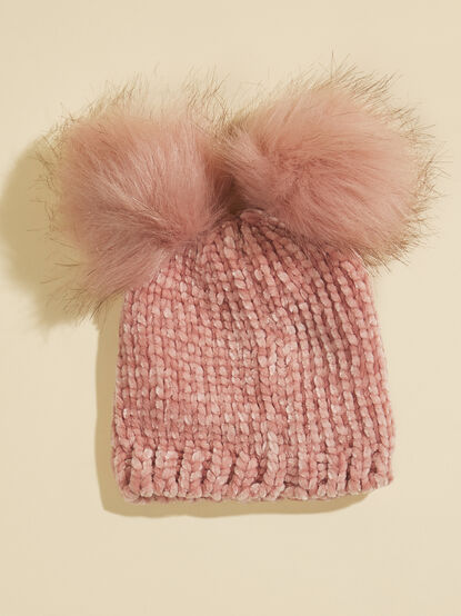 Chenille Pom Pom Beanie - TULLABEE