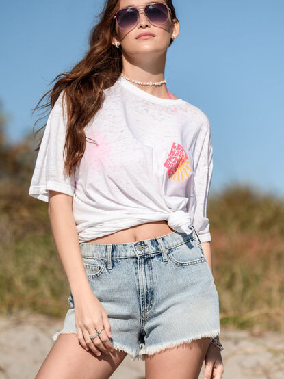 Let's Watch The Sunset Graphic Tee - TULLABEE
