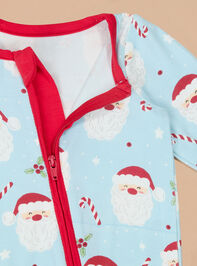 Santa Snuggles Footie by Mudpie Detail 2 - TULLABEE