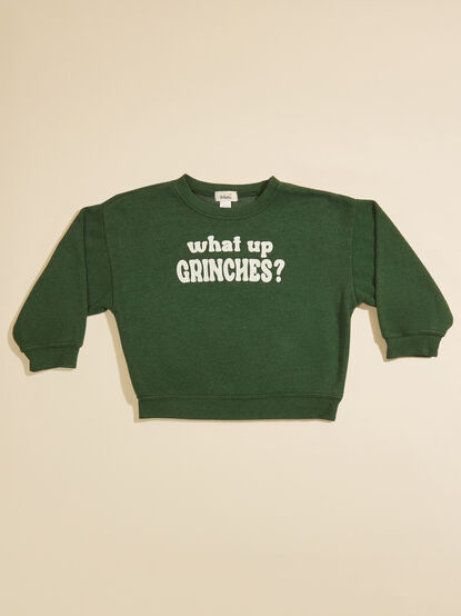 What Up Grinches Sweatshirt - TULLABEE