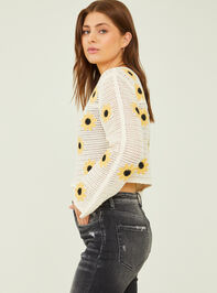 Leila Daisy Crochet Mama Sweater Detail 3 - TULLABEE