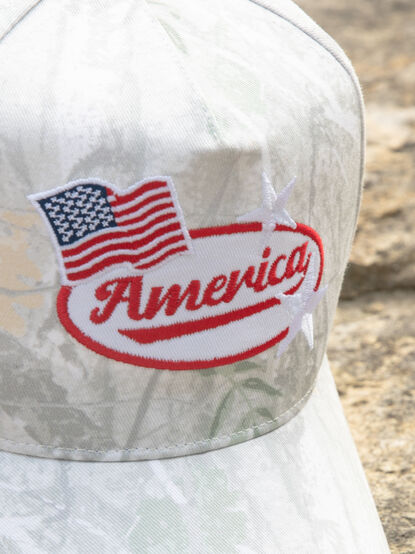 America Patch Camo Trucker Hat - TULLABEE