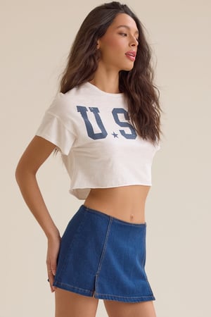 Varsity USA Cropped Tee - Altar'd State - 