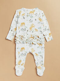 Pretty Ponies Ruffle Footie Detail 3 - TULLABEE