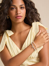 Painted Beads and Bow Bracelet Set - TULLABEE