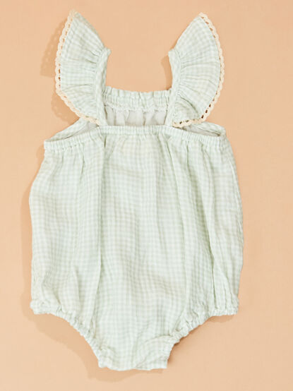 Kyler Gingham Ruffle Bubble - TULLABEE