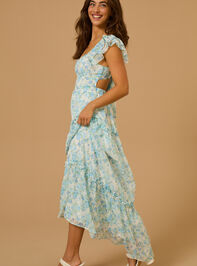 Chandler Floral Maxi Dress Detail 4 - TULLABEE
