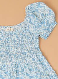 Mila Floral Toddler Dress Detail 2 - TULLABEE